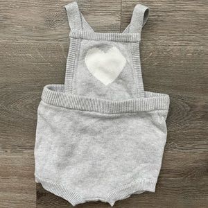 NWOT Janie & Jack Shorts Romper 3-6 m- Gender Neutral Janie & Jack Knit Overalls